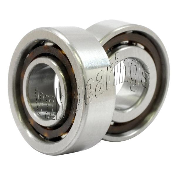 2-Pack Angular Contact Bearings 7208B 40x80x18mm