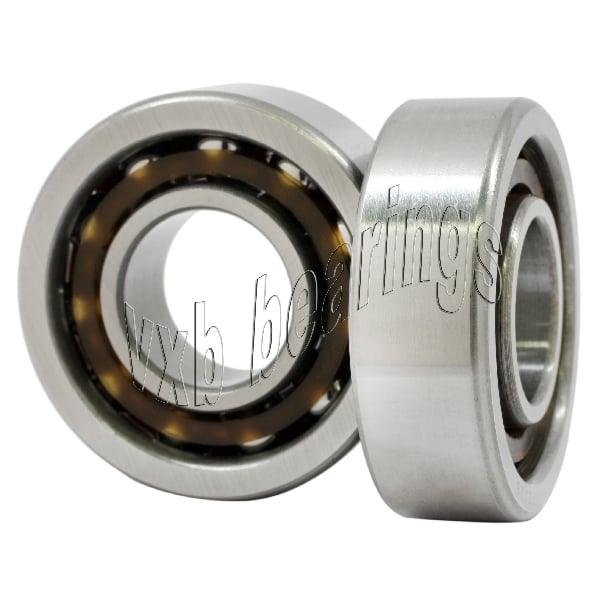 2-Pack Angular Contact Bearings 7208B 40x80x18mm