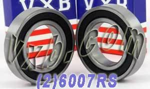 2-Pack Bearings 6007RS 35x62x14 Sealed