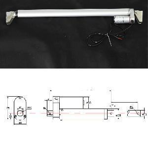 2 Inch Stroke 1000N 225 lbs DC 12 Volt Linear Actuator - Brackets