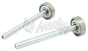 2 pieces of 30mm Bearing - 10mm diameter integrated 123mm Axle