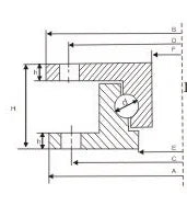2 Ton Heavy Duty 23 inch Diameter Commercial Turntable Bearing