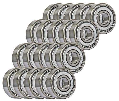 20-Pack 626ZZ Ball Bearings 6x19x6mm - Shielded - Miniature