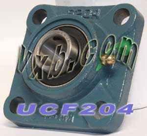 20mm Bearing UCF204 + Square Flanged Cast Housing Mounted Bearing