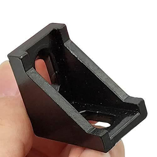20-Sets Black 2020 Series Aluminum Profile Connector Set - Rail Accessories