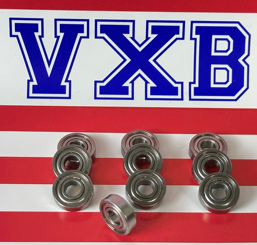 10-Pack S695ZZ 5x13x4 Stainless Steel Shielded ABEC-3 Bearings