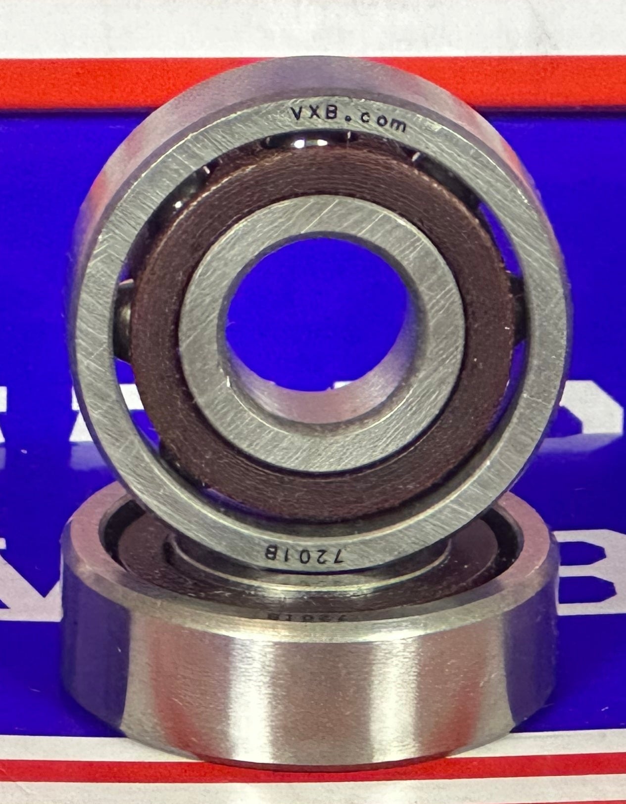 2-Pack 7201B Angular Contact Ball Bearings 12x32x10mm