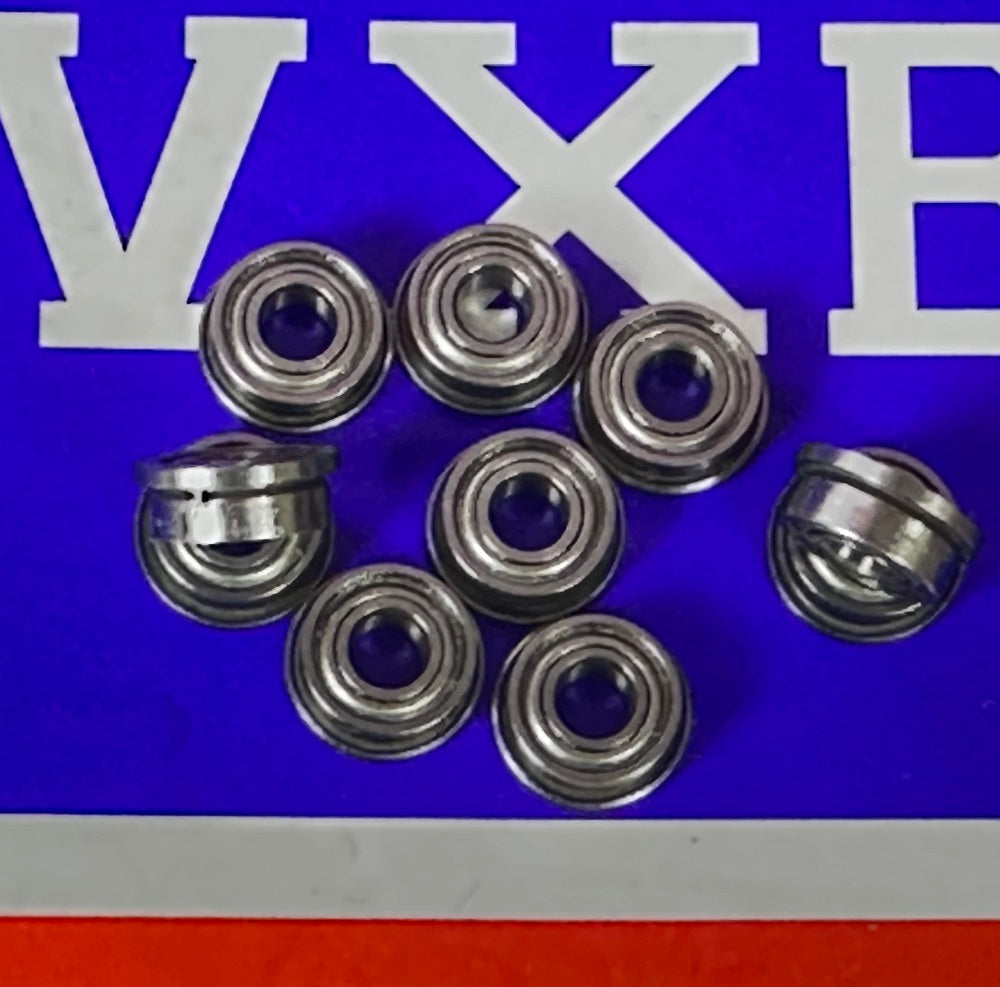 10-Pack Flanged Bearings F683ZZ 3x7x3mm Shielded 3mm Bore Miniature Bearings