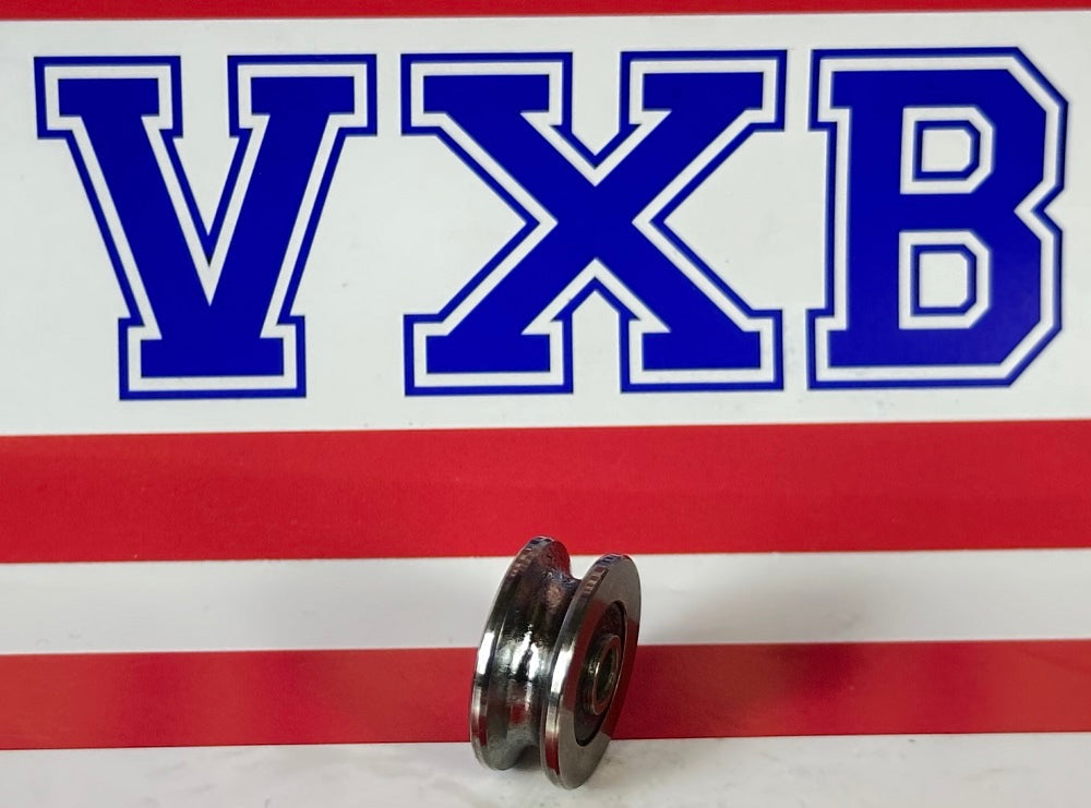 4mm Bore - 18mm Pulley U-Groove Track Roller Bearing 4x18x7mm