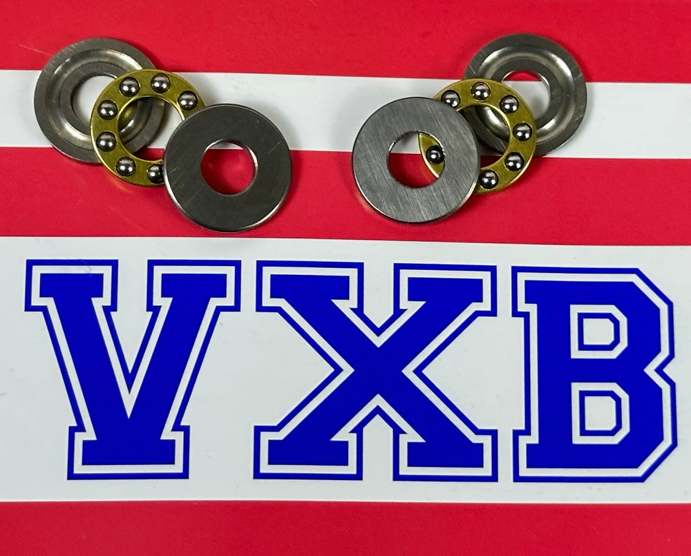 2-Pack 7x17mm Thrust Ball Bearings 7x17x6mm Miniature