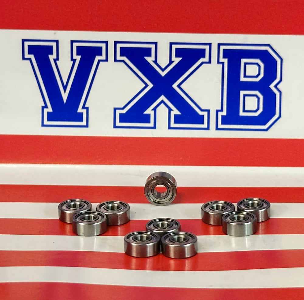 10-Pack 4x10x4mm Stainless Steel Shielded Miniature Bearing