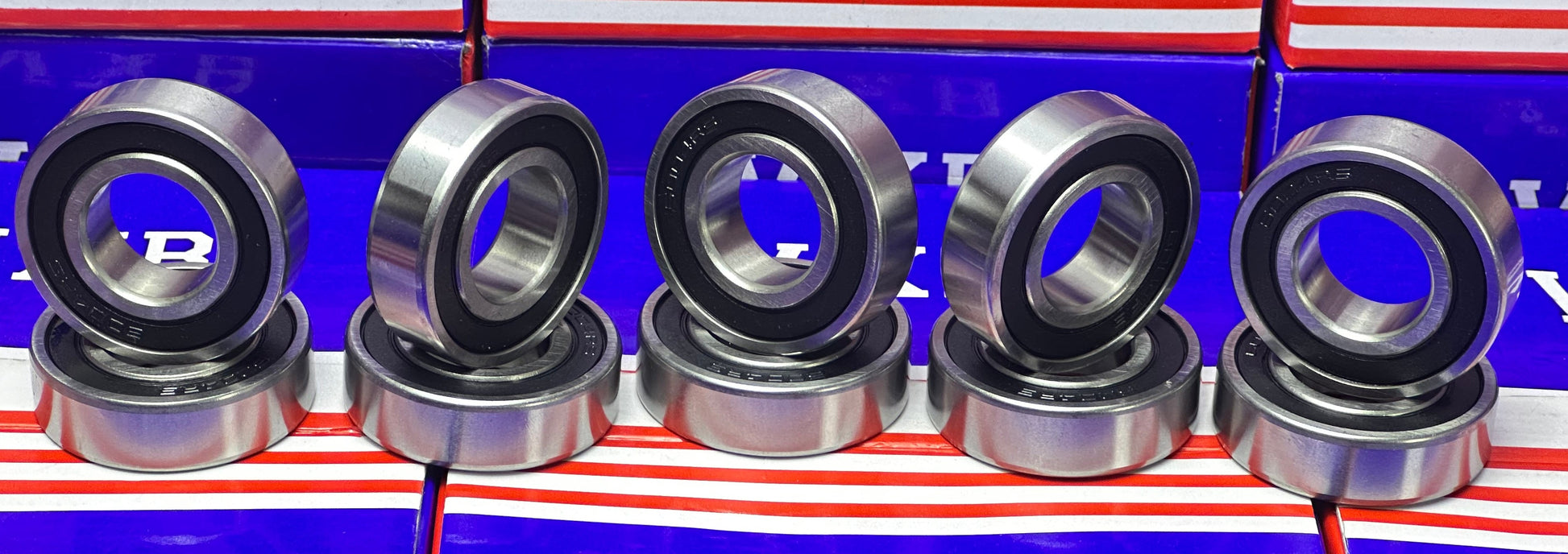 10-Pack 6004-2RS 20x42x12mm Rubber Sealed Bearing