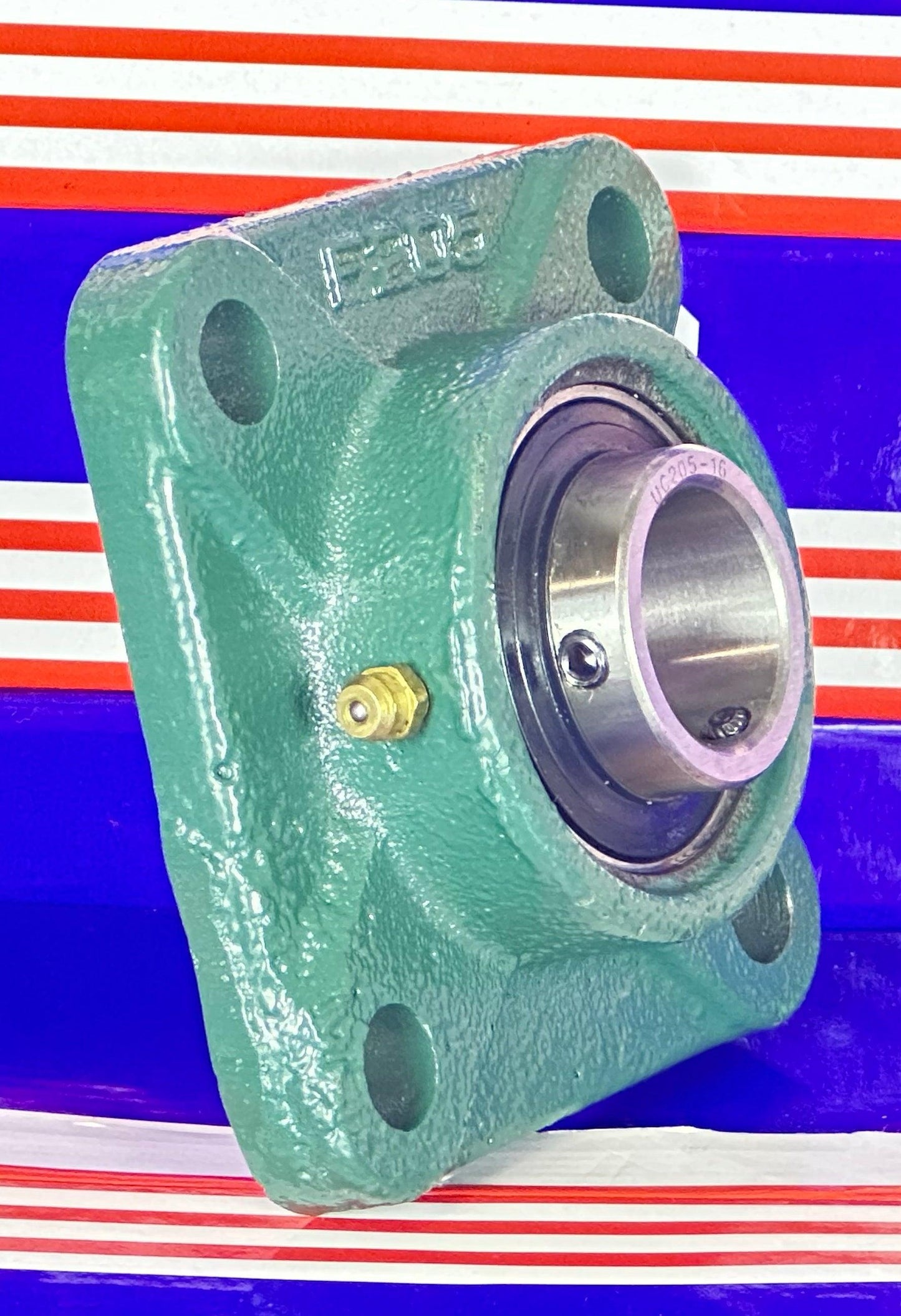 1" Bore Mounted Bearing UCF205-16 + Square Flanged Cast Housing
