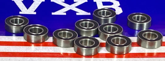 10-Pack Bearings SR166-2RS Stainless Steel 3/16" x 3/8" x 1/8"