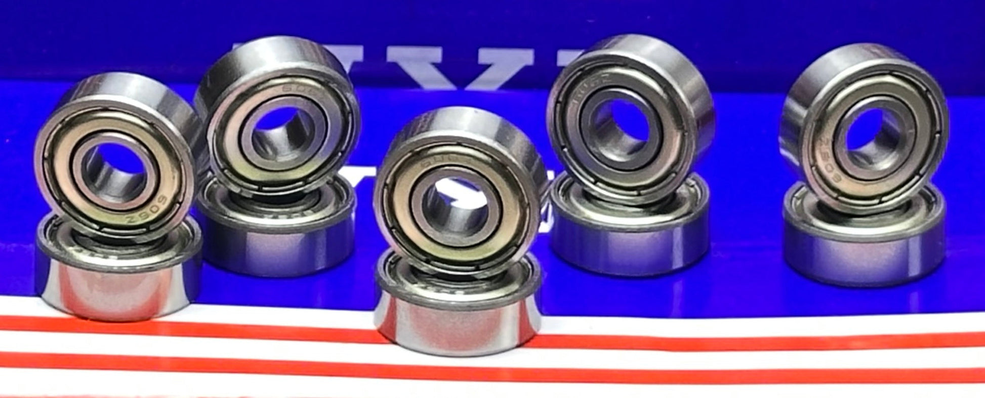 10-Pack 606ZZ 6x17x6mm Double Shielded Miniature Bearing