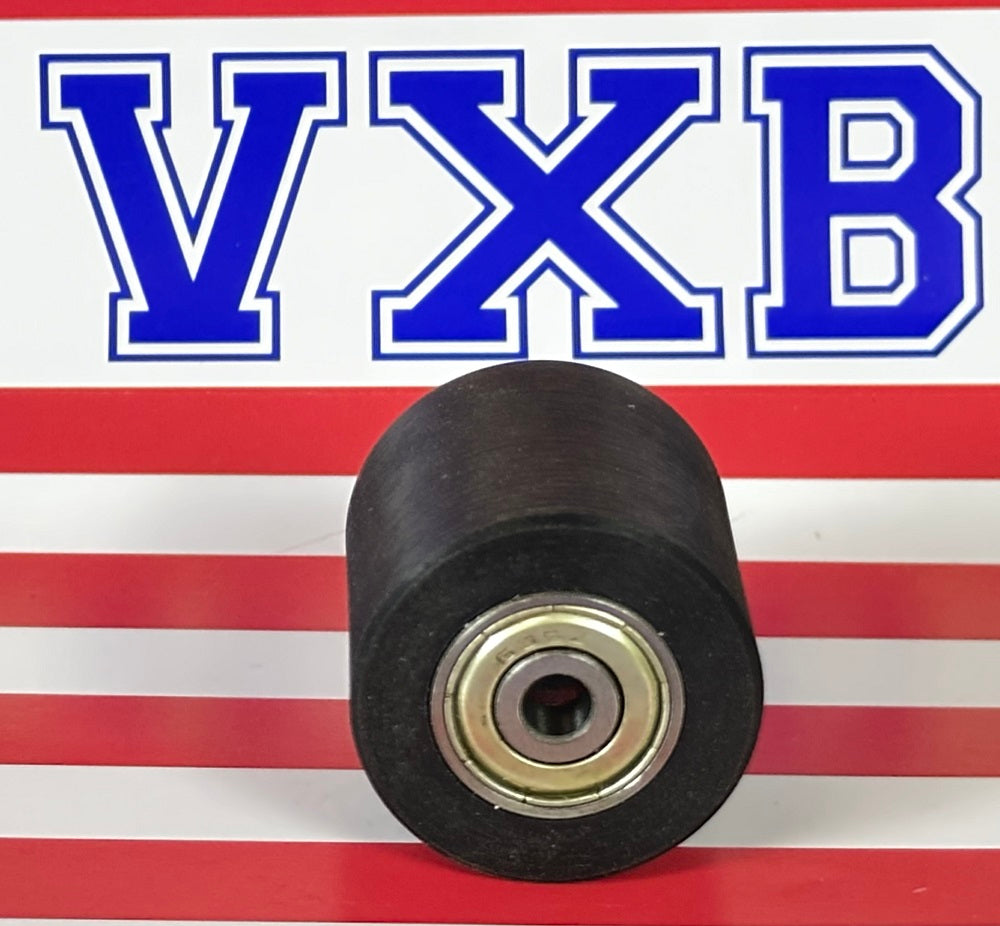 PU5x30x30ZZ Shielded Bearing - Black Polyurethane Tire 5x30x30mm