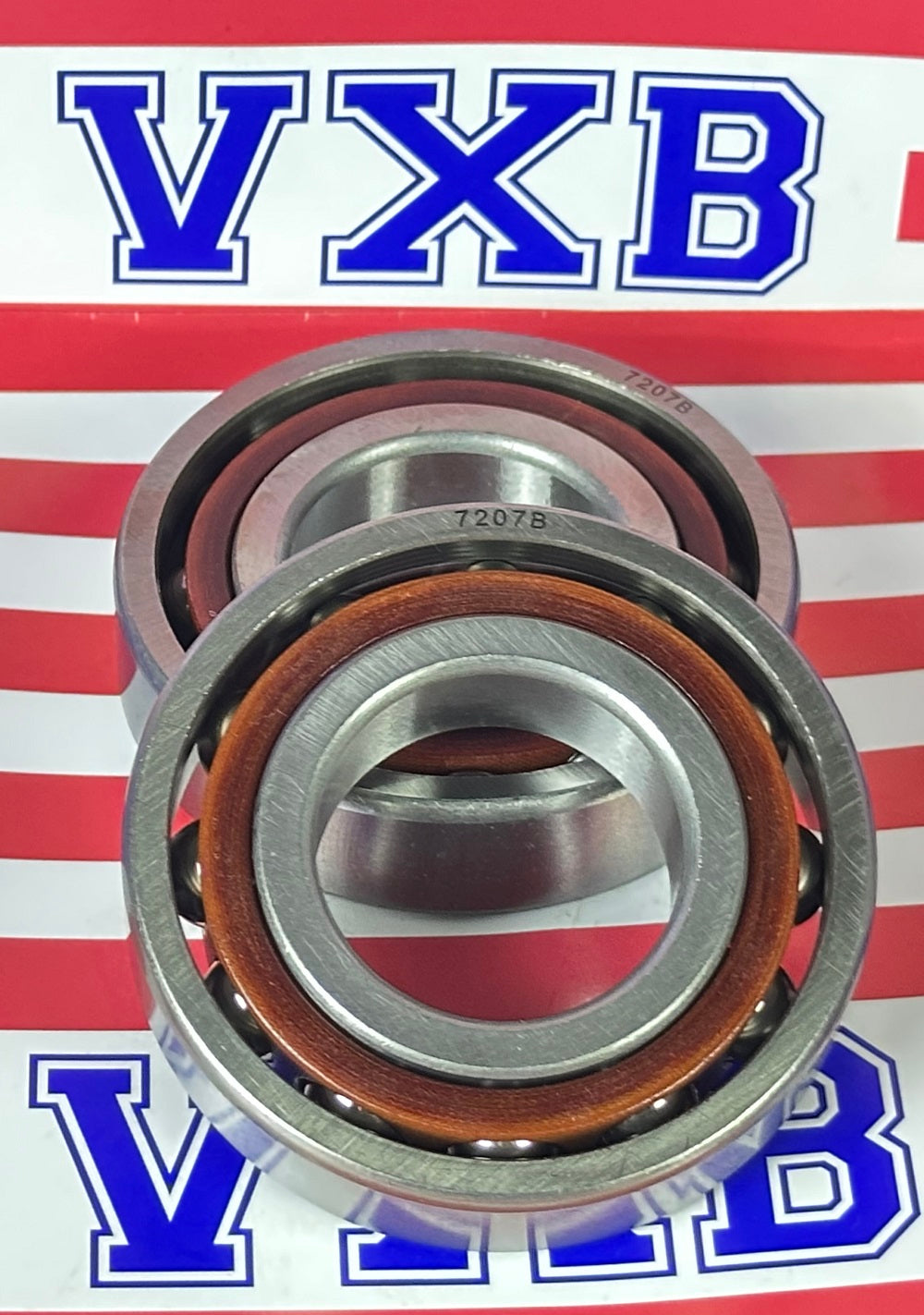 2-Pack 7207B Angular Contact Bearings 35x72x17mm