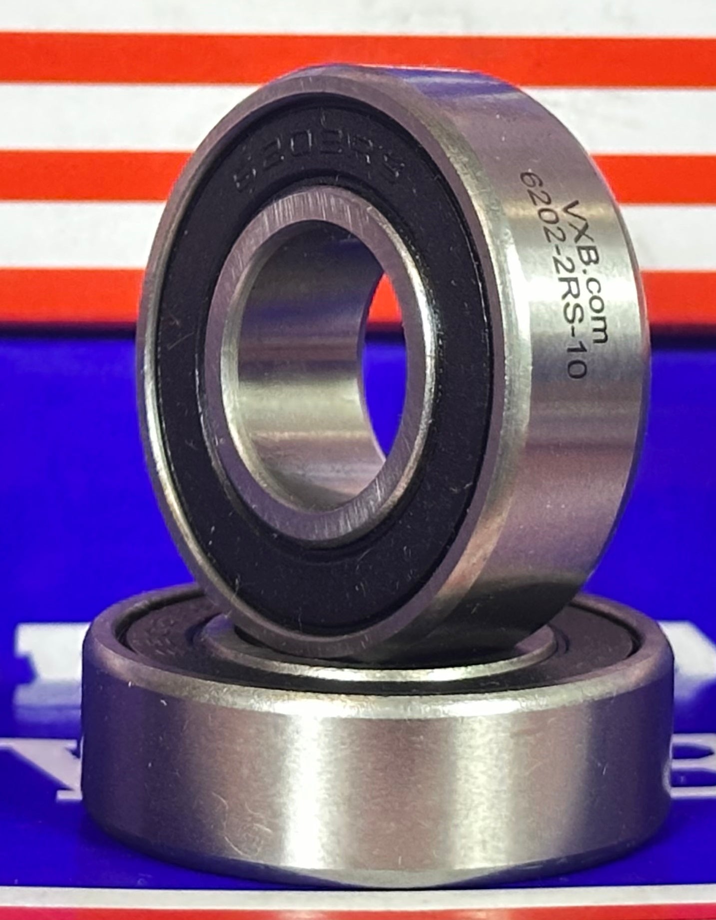 6202-10-2RS Bearing ID 5/8" x OD 35mm x 11mm Pack of 2