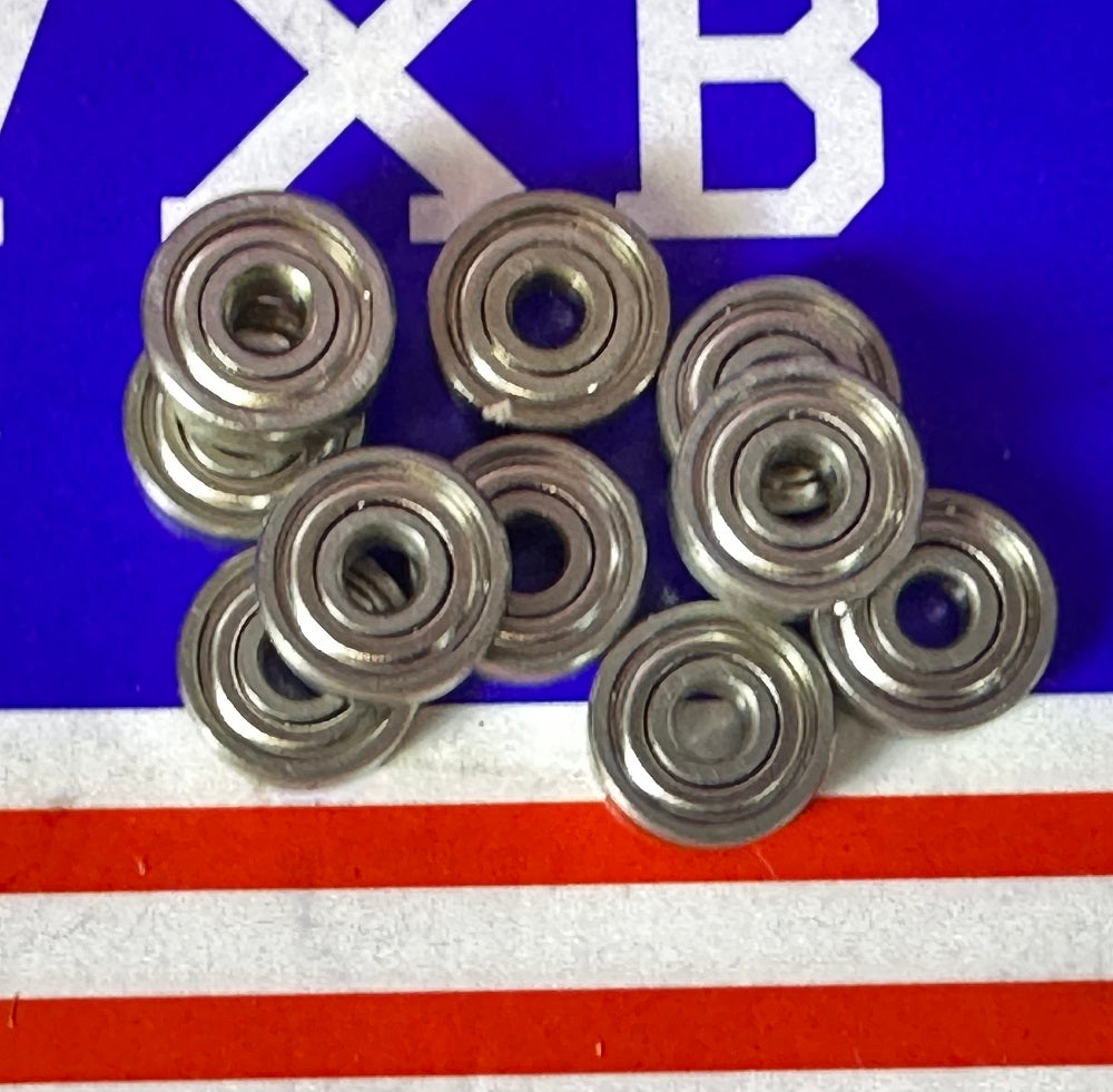 10-Pack Hybrid Ceramic Bearings S623ZZ 3x10x4mm - Shielded - Miniature