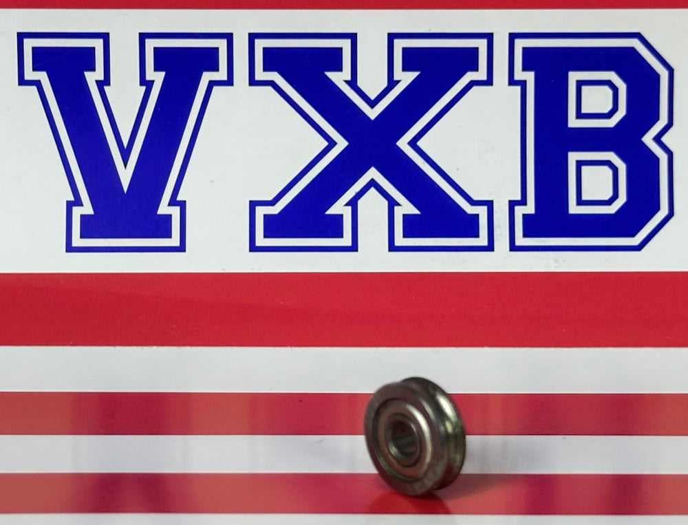 4mm Bore Bearing - 13mm Shielded Pulley U-Groove Track Roller Bearing 4x13x4mm