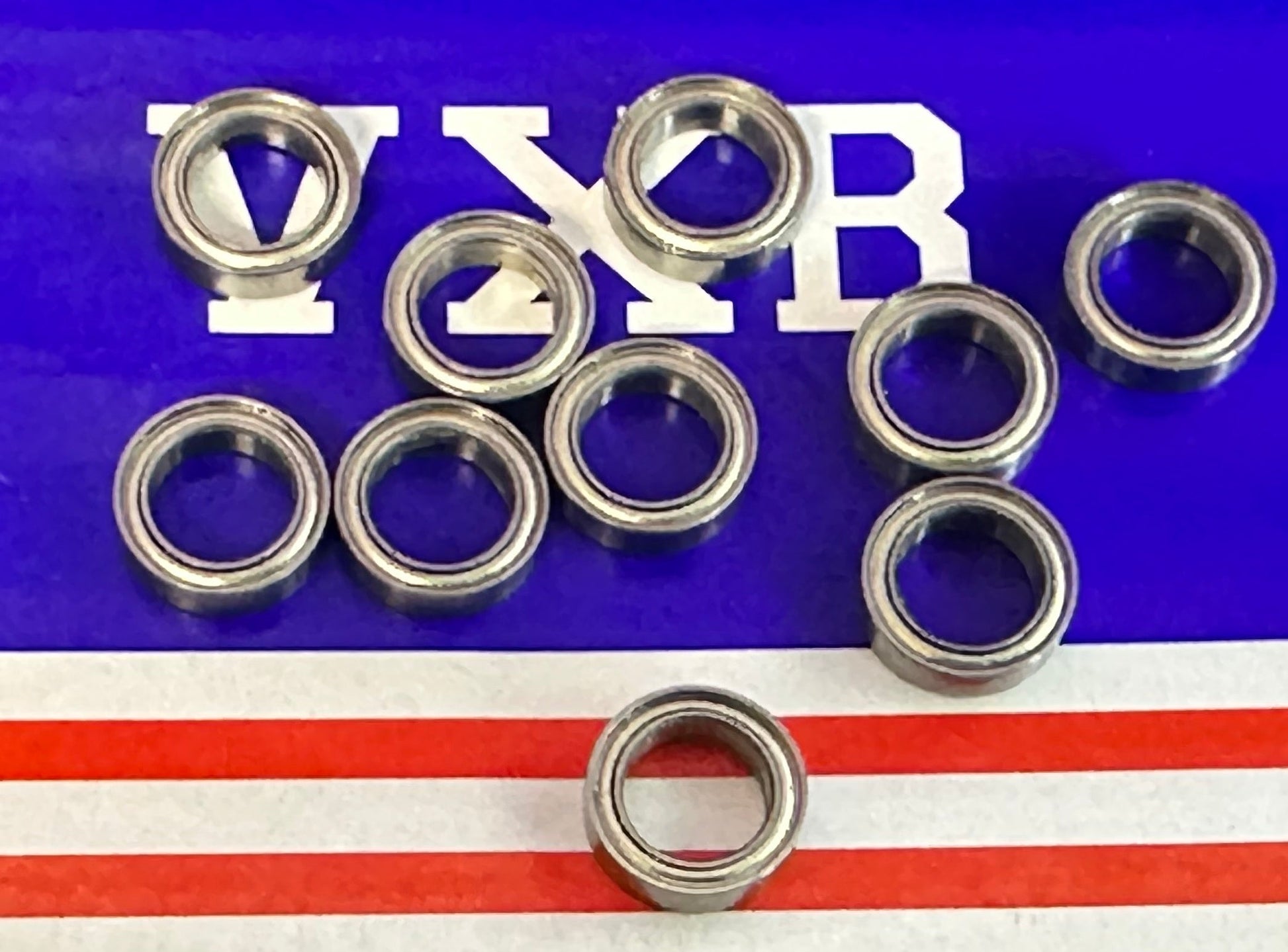 10-Pack 8x12x3.5mm Stainless Steel Bearing - Shielded - Miniature
