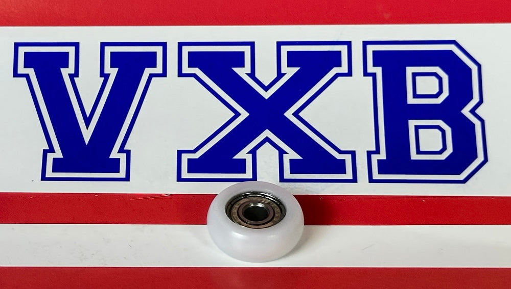 4mm Bore Bearing - 16mm White Plastic Tire 4x16x6mm