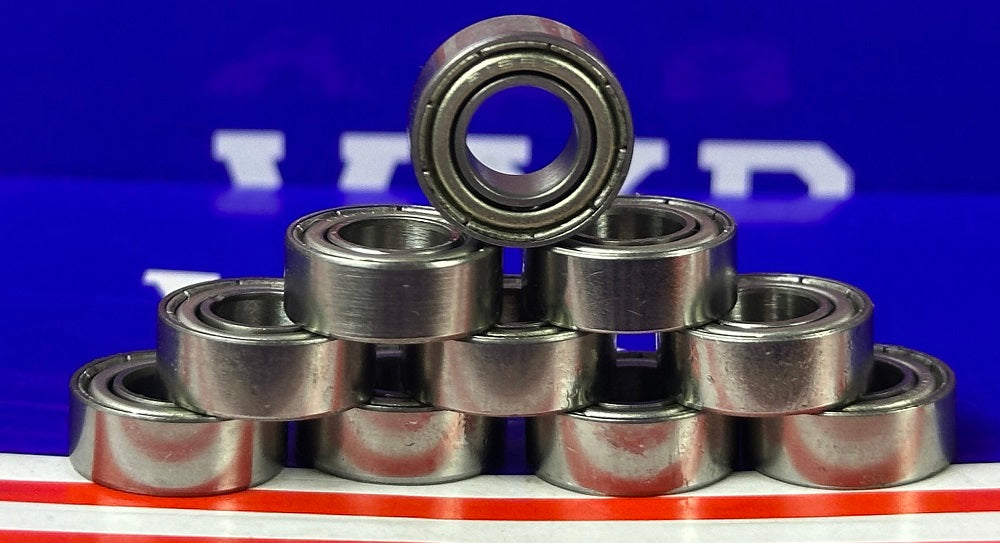 10-Pack Stainless Steel R188ZZ Bearings 1/4" x 1/2" x 3/16" - Shielded