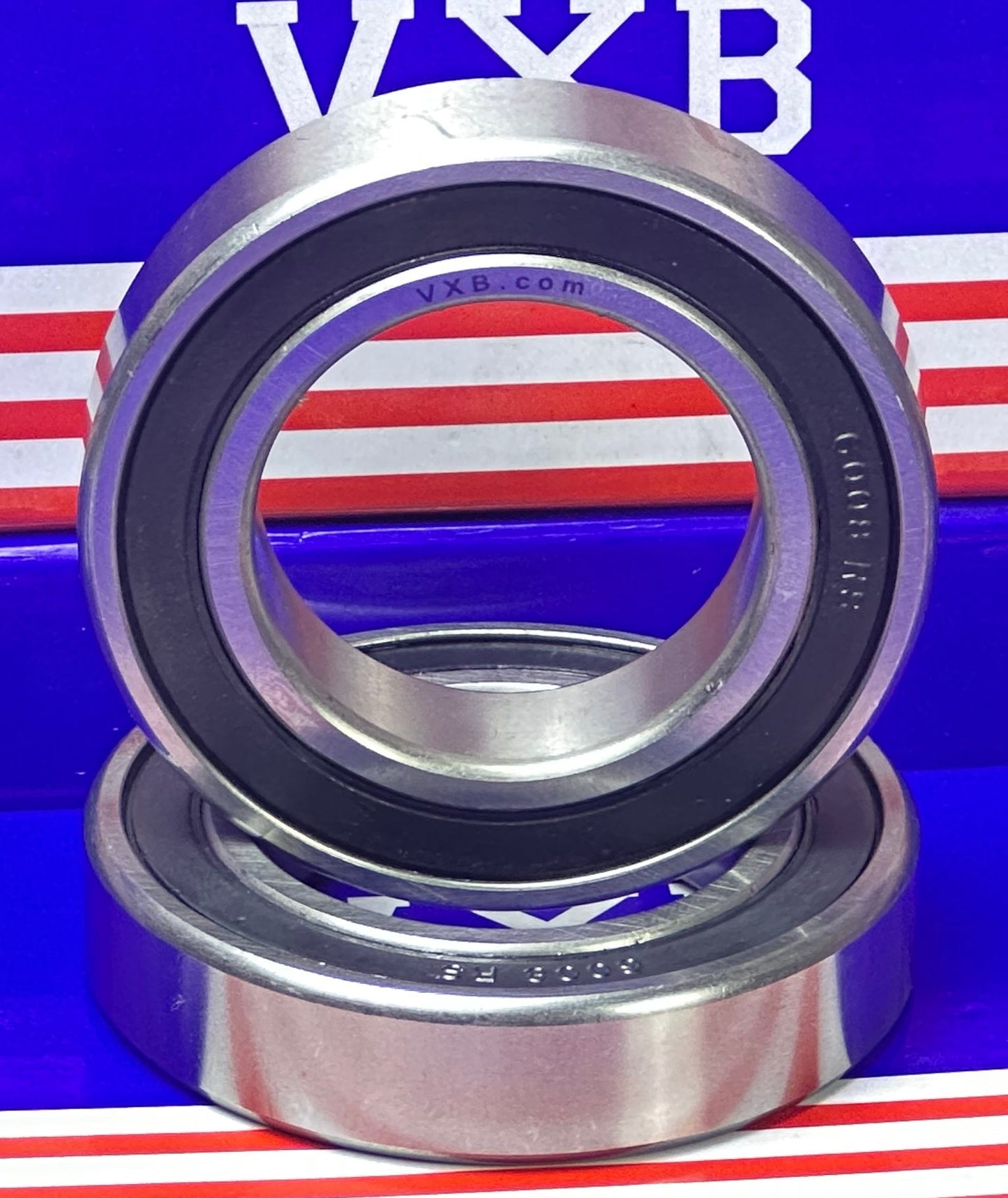 2-Pack Bearings 6008RS 40x68x15 Sealed