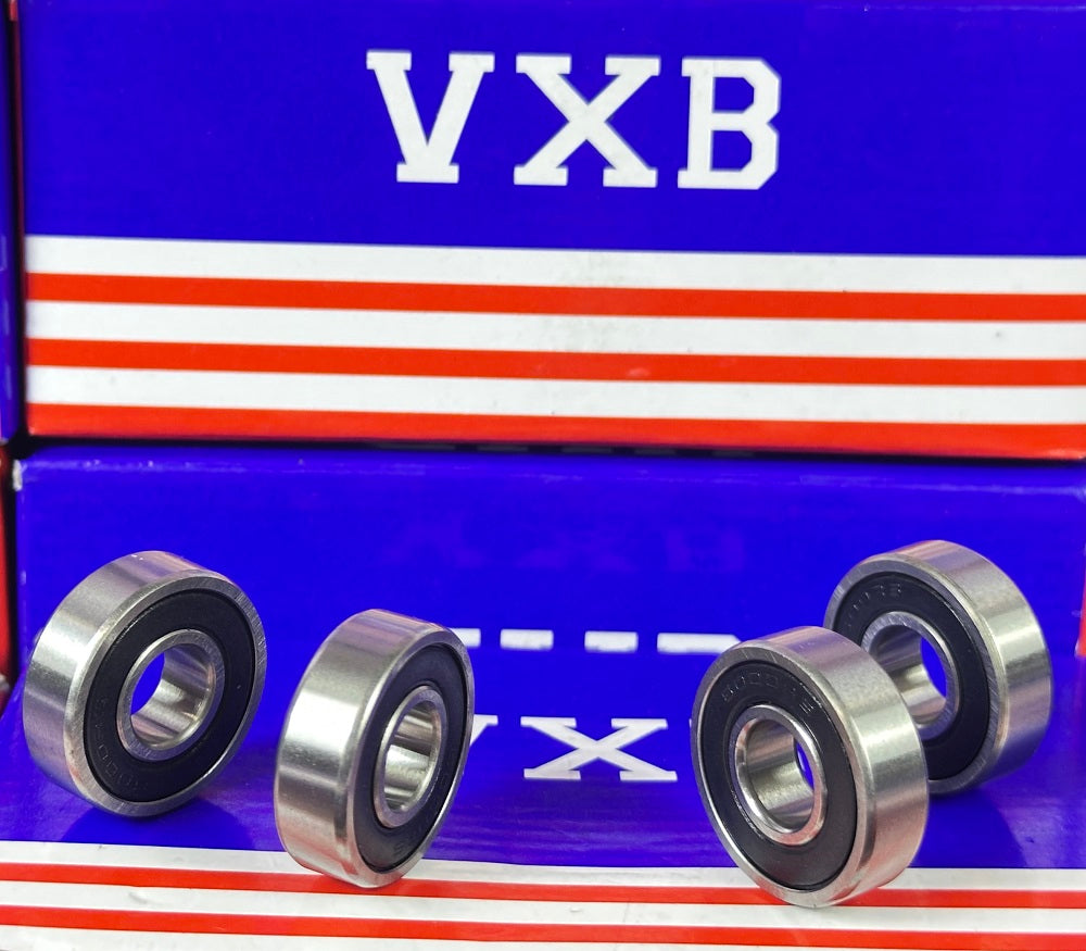4-Pack 6000-2RS Bearings 10x26x8 Ball Bearings Dual Sided Rubber Sealed