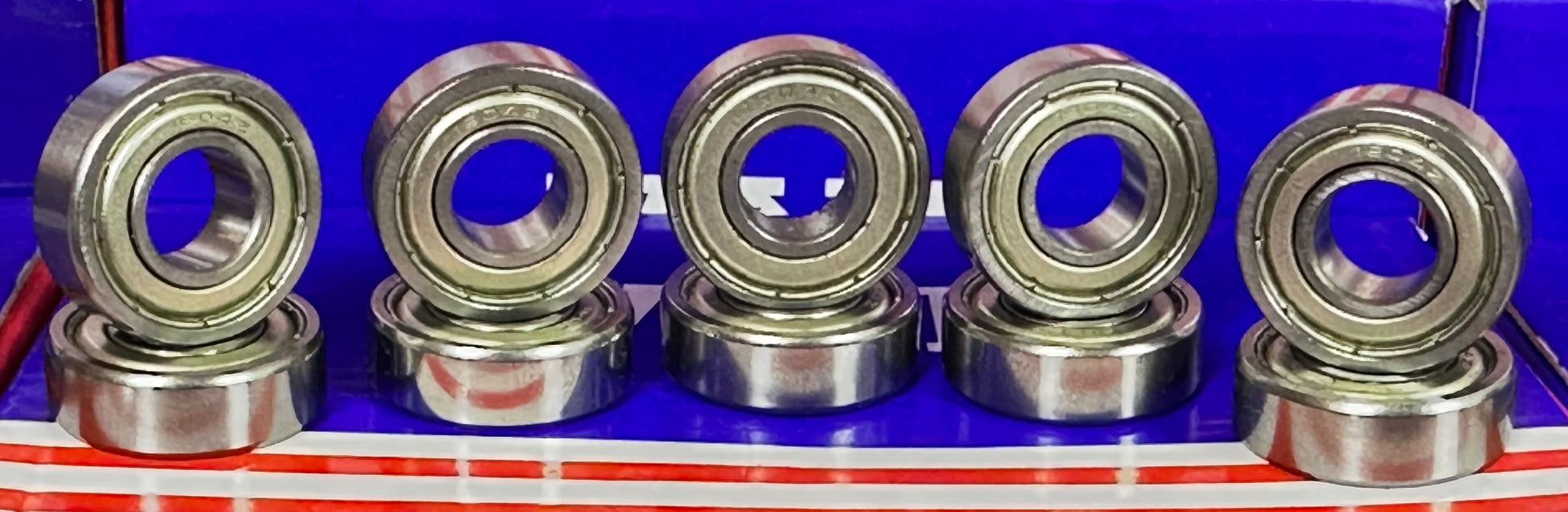 10-Pack Bearings 1604ZZ 3/8" x 7/8" x 9/32" - Miniature Bearings