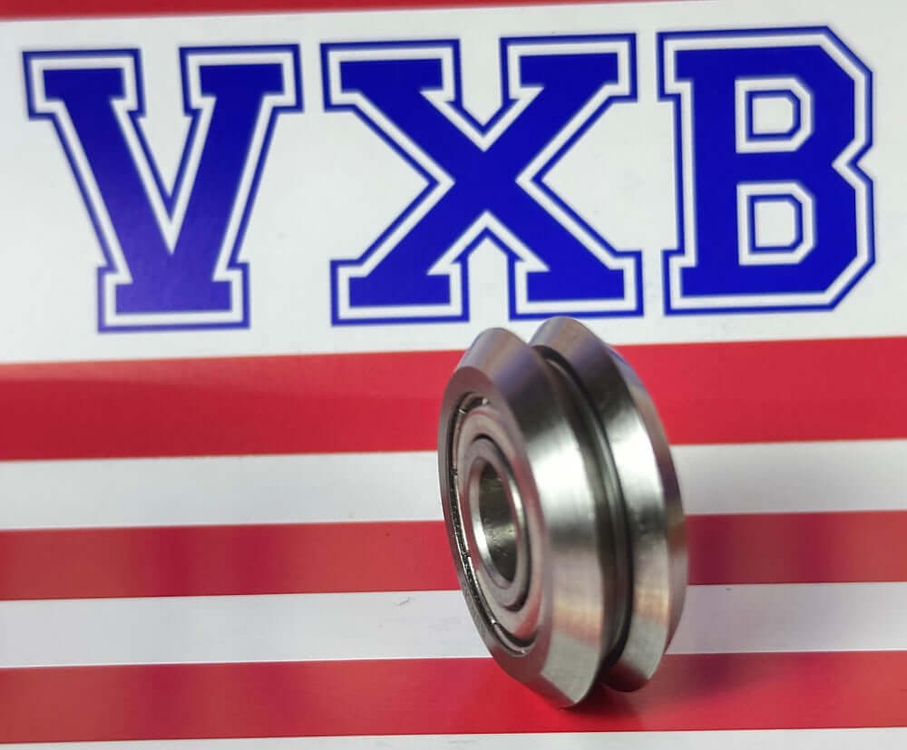 Stainless Steel RM2ZZ 3/8" V-Groove Guide Bearing SSW2-ZZ SSRM2ZZ