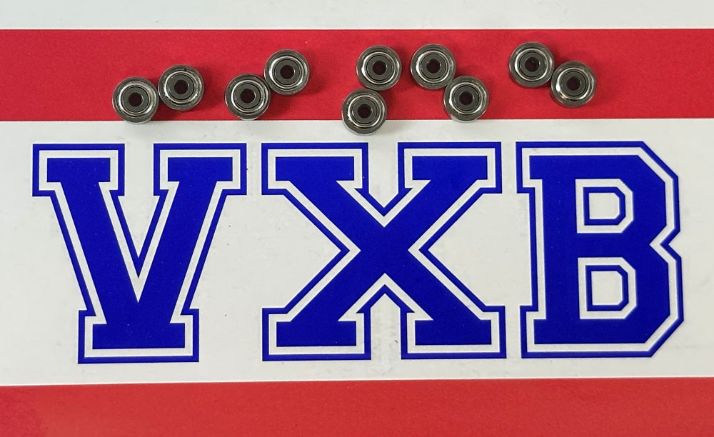 10-Pack 1.5x6x3 Stainless Steel S601XZZ Shielded Miniature Bearing