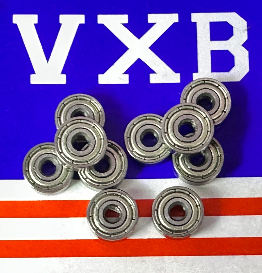 10-Pack 623ZZ Bearings 3x10x4mm Miniature - Shielded