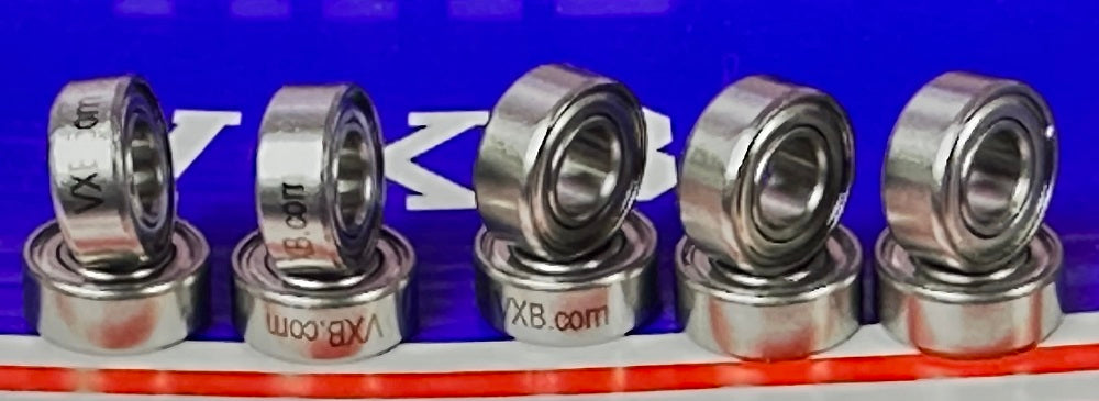 10-Pack ABEC-3 Bearings S686ZZ 6x13x5 Stainless Steel Shielded Bearings