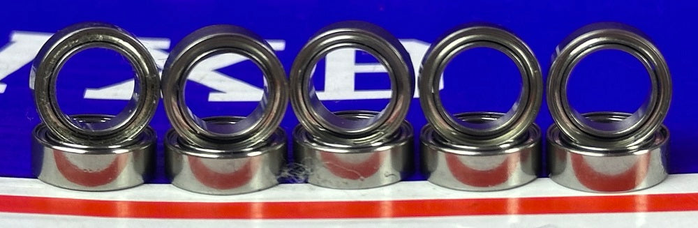 10-Pack Bearings R168ZZ 1/4x3/8x1/8 inch Miniature