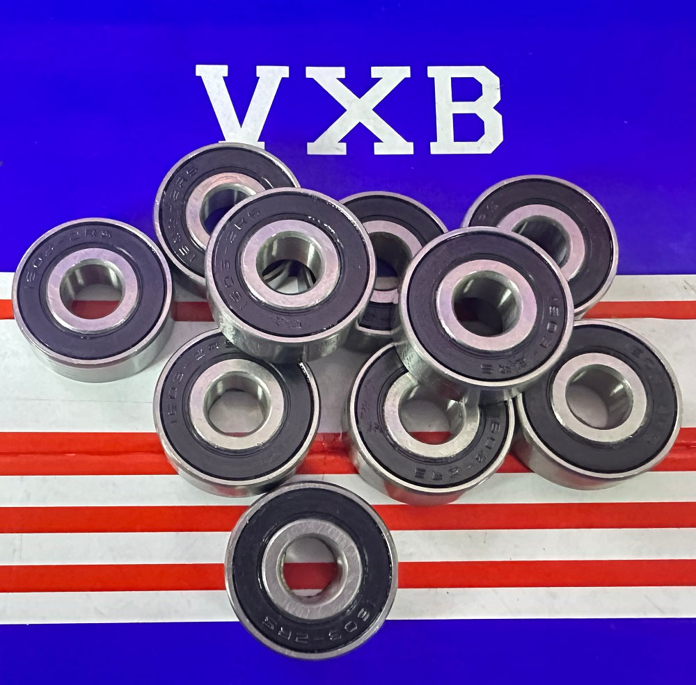 10-Pack Sealed Bearing 1603-2RS 5/16x7/8x11/32 inch Miniature Bearing