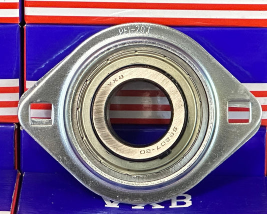 SBPFL207-20 Pressed Steel Bearing 2-Bolt 1-1/4" Flanged Mounted