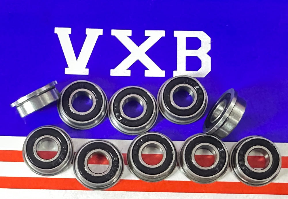 10-Pack Flanged Bearings F686-2RS 6x13x5mm - Sealed - Miniature