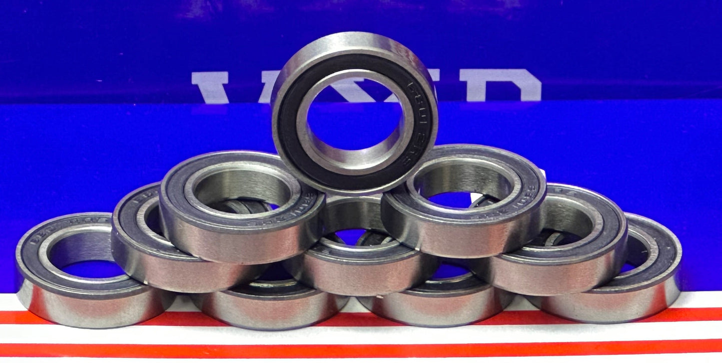 10-Pack 61801-2RS Bearings 12x21x5mm Sealed