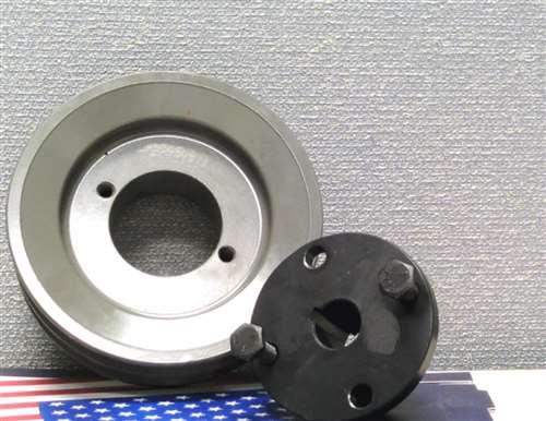 2AK46H 3/4" Bore Solid Sheave Pulley - 4.6" OD Double Groove Pulley 2AK46H for V-belts size 4L, A, AX, 2AK46H 3/4" (OD 4.6"- H :ID 3/4")