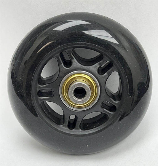 3" Rubber Wheel - 1/4" Bore Extended Ball Bearing