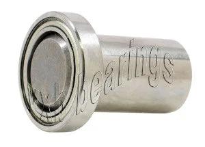 3/4 Inch Ball Bearing - 3/8 diameter integrated 1 1/4 Long Axle