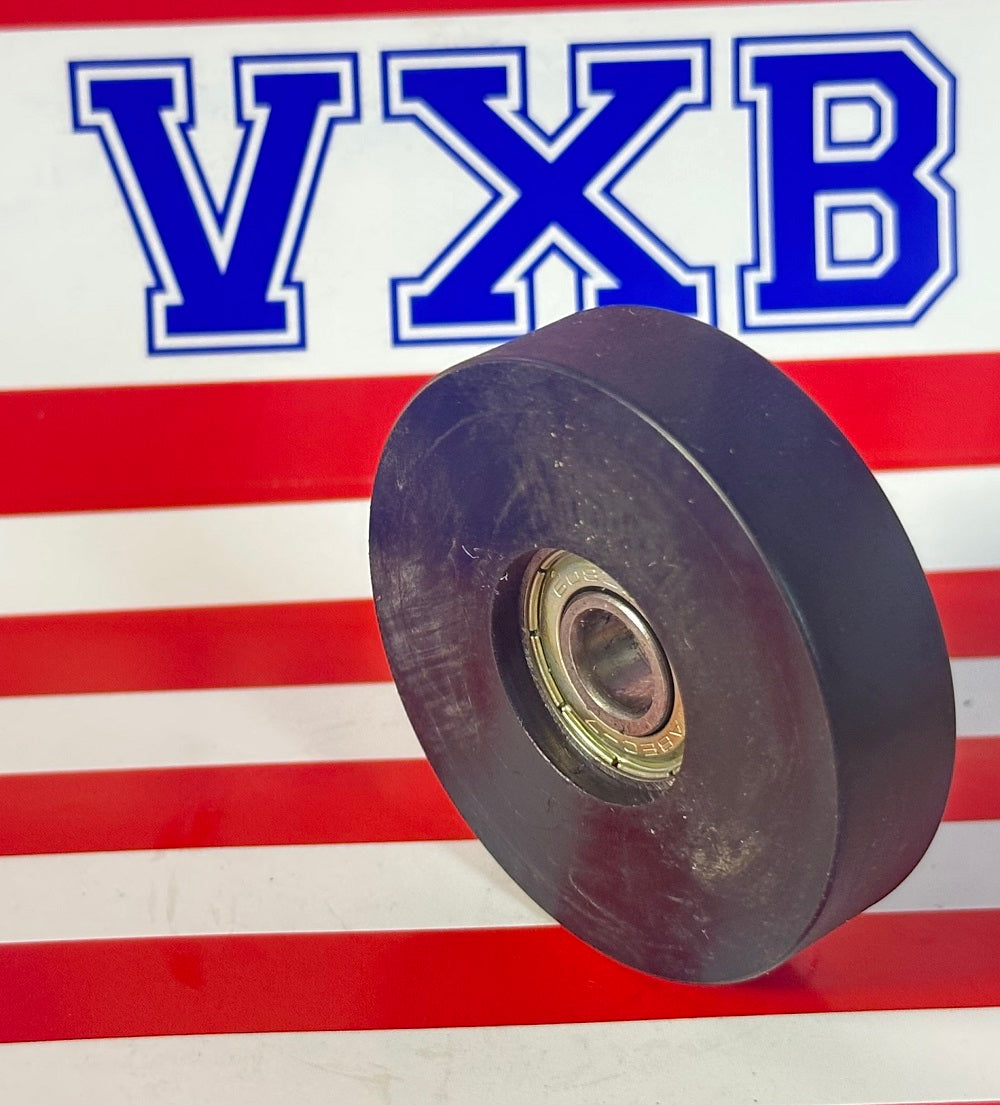 8mm Bore Bearing - 2" Black Tire 8x 2" x 1/2"