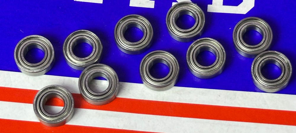 10-Pack Ceramic Bearing R166ZZ 3/16x3/8x1/8 inch Shielded Bearing