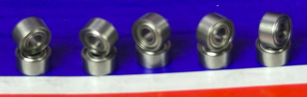 10-Pack Ceramic 2x5x2.5 Stainless Steel Shielded ABEC-5 Bearings