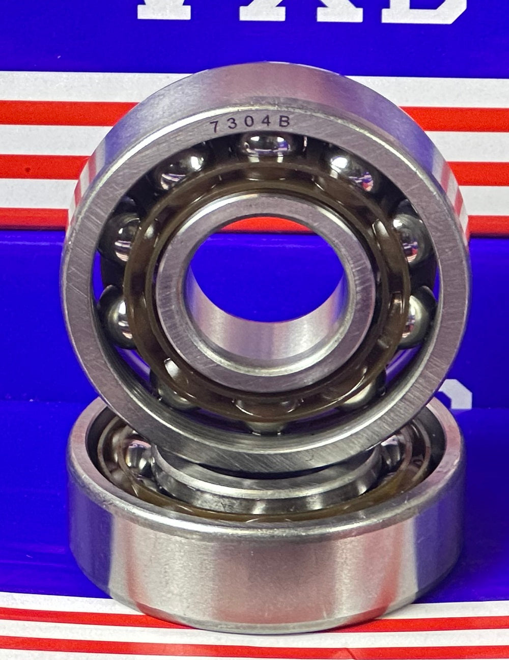 2-Pack Angular Contact Bearings 7304B 20x52x15mm