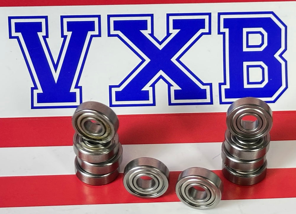 10-Pack S695ZZ 5x13x4 Stainless Steel Shielded ABEC-3 Bearings