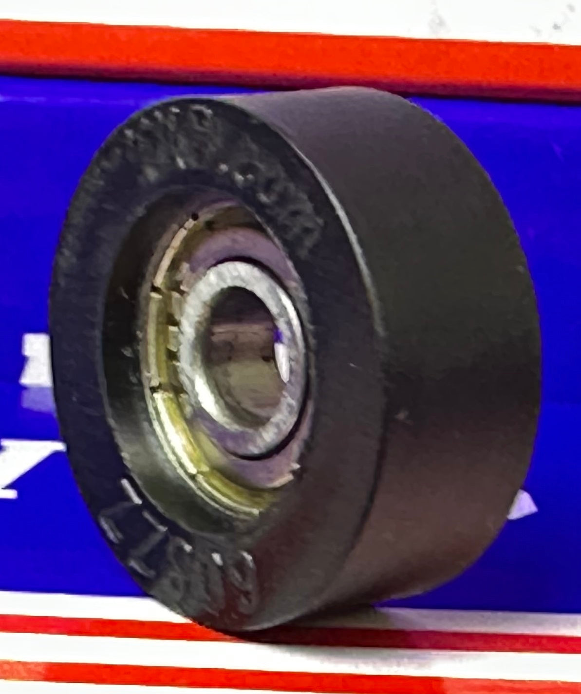 8mm Bore Bearing - 1-1/4" inch Black Tire 8mm x 1-1/4" x 1/2"