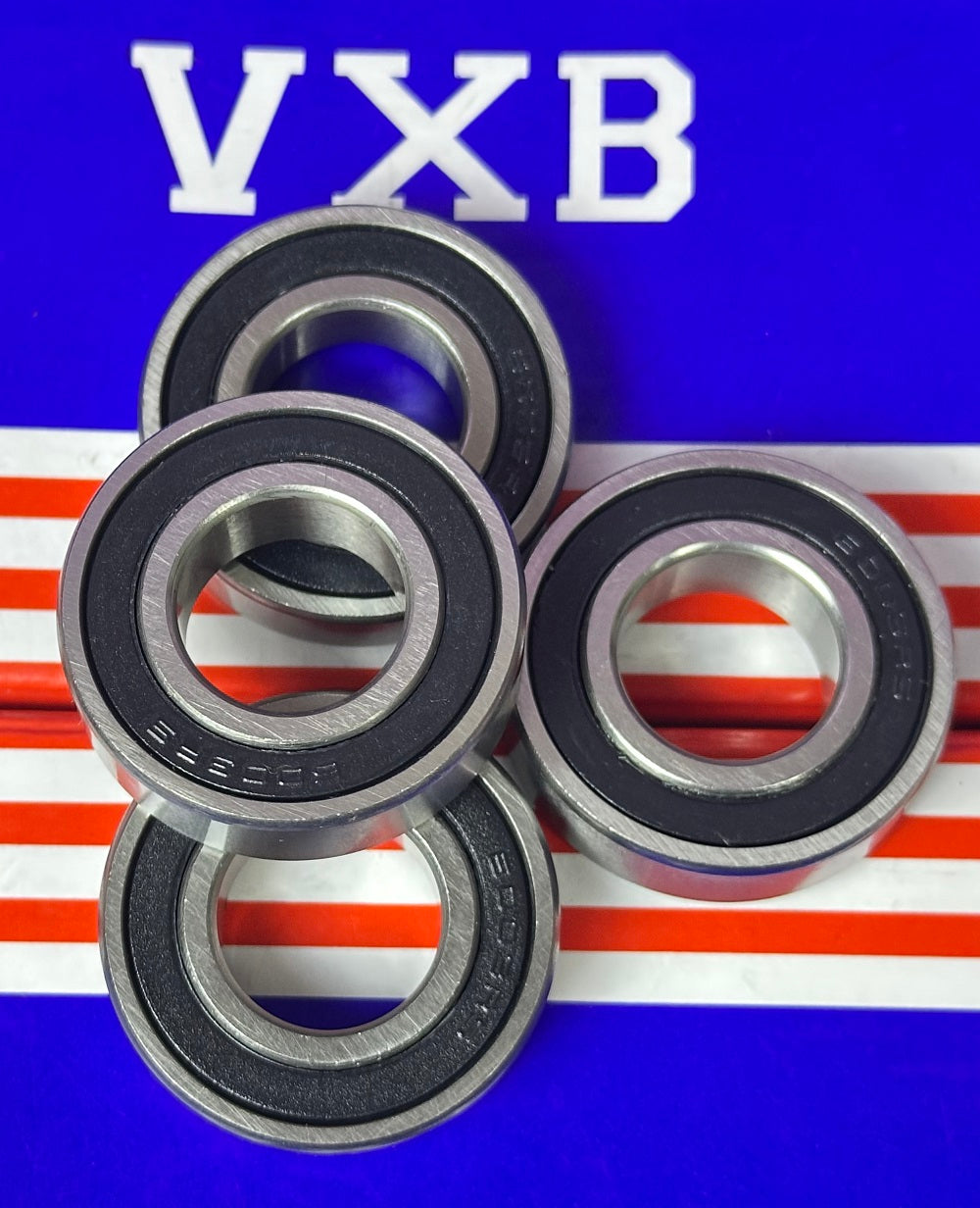 4-Pack 6003-2RS 17x35x10mm Ball Bearings Dual Sided Rubber Sealed