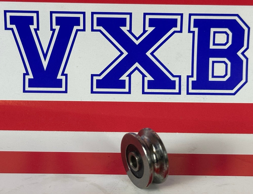 4mm Bore - 18mm Pulley U-Groove Track Roller Bearing 4x18x7mm